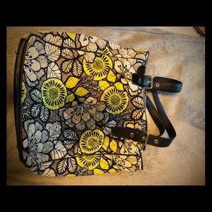 Green, white and grey Vera Bradley shoulder bag